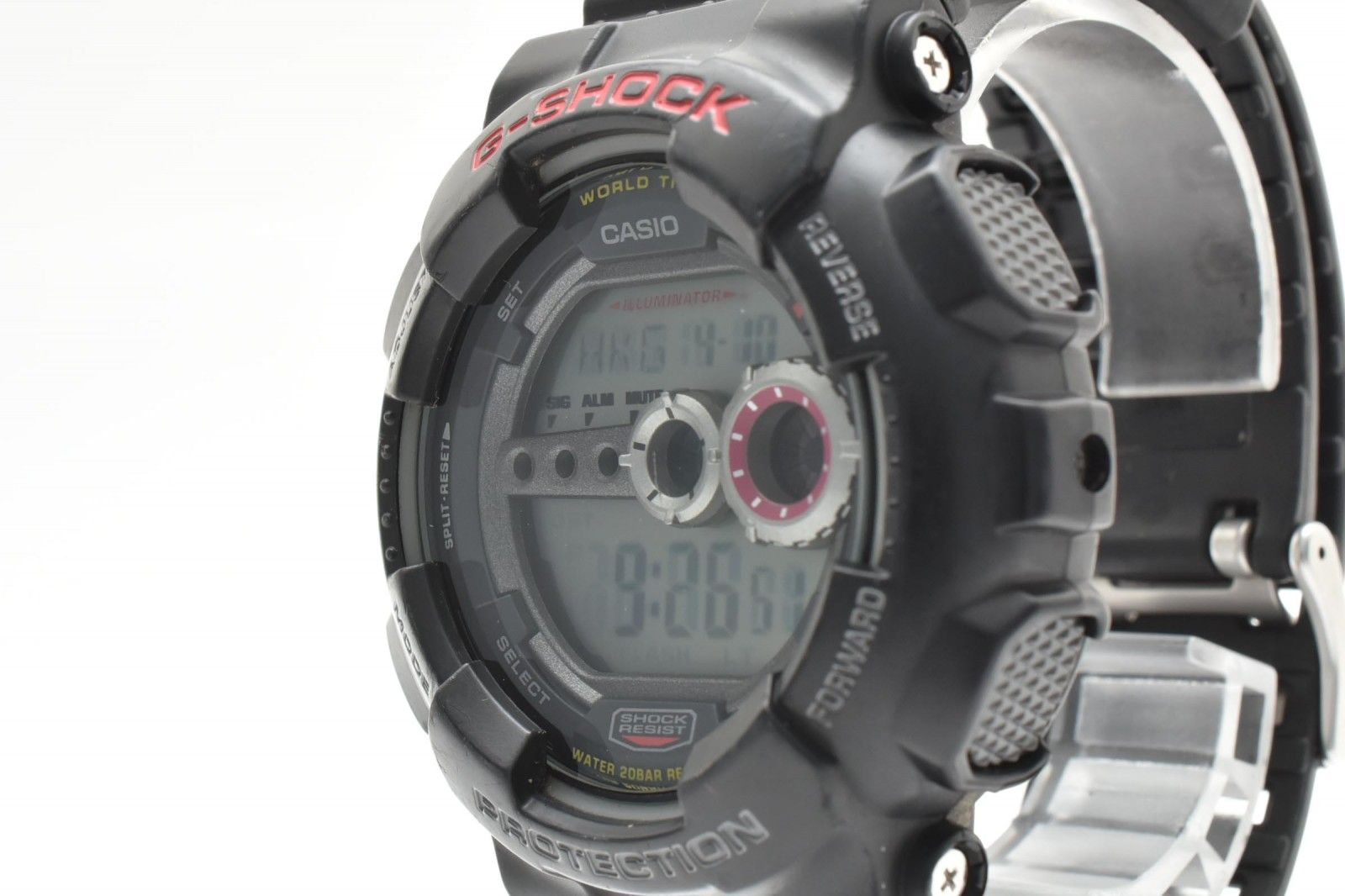 カシオ CASIO G-SHOCK GD-100-1JF メンズ腕時計 デジタル ブラック 樹脂ベルト Gショック 黒 ブラック 箱付き
