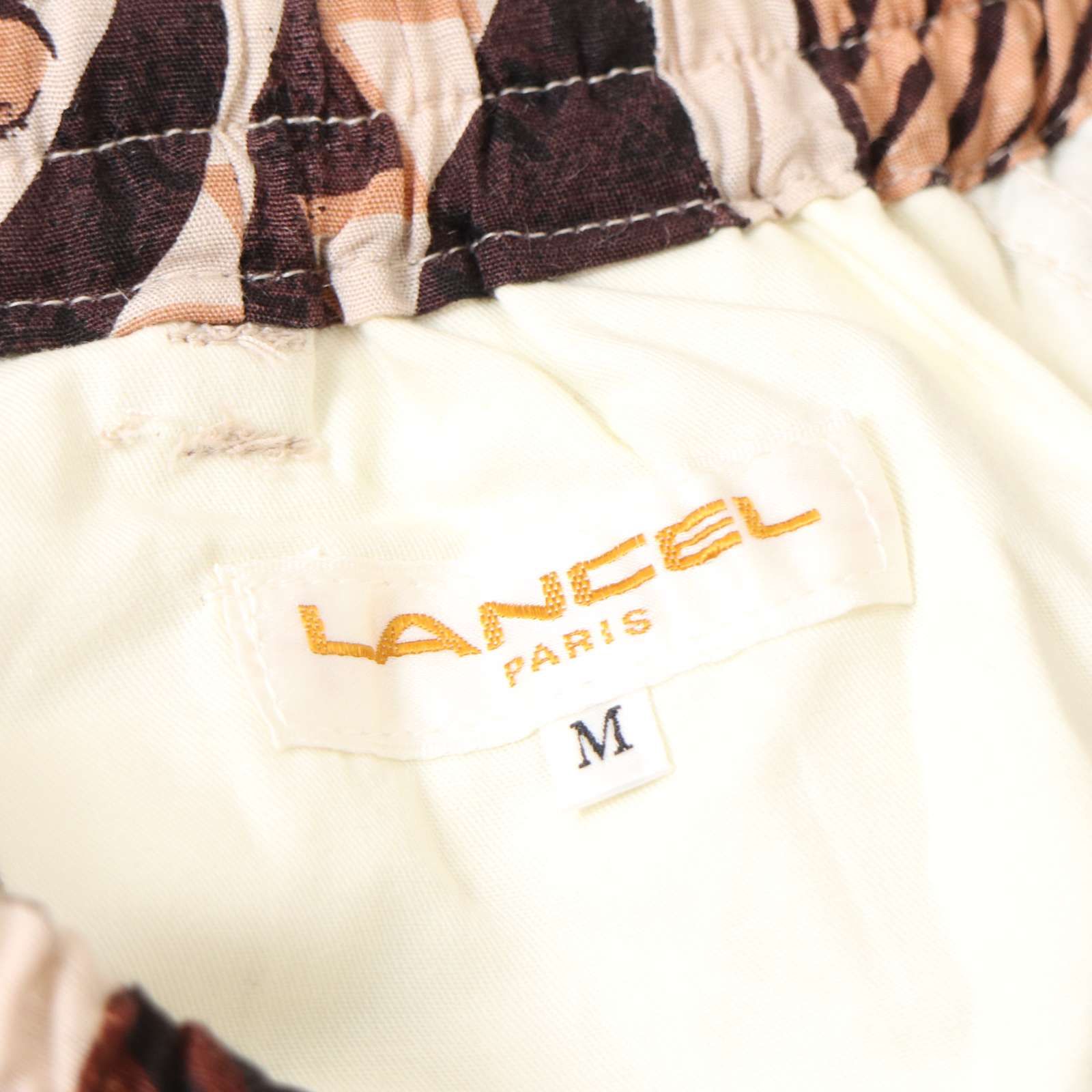 未使用☆ LANCEL ランセル 春夏 エスニック総柄☆ レーヨン&リネン