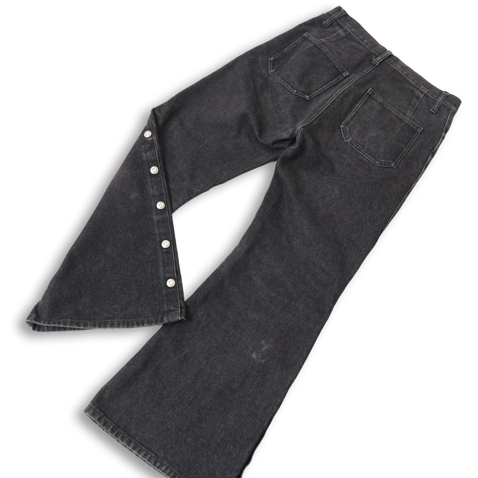 メンズ SHIKITARI シキタリ Side snap bell-bottom denim☆ サイド 