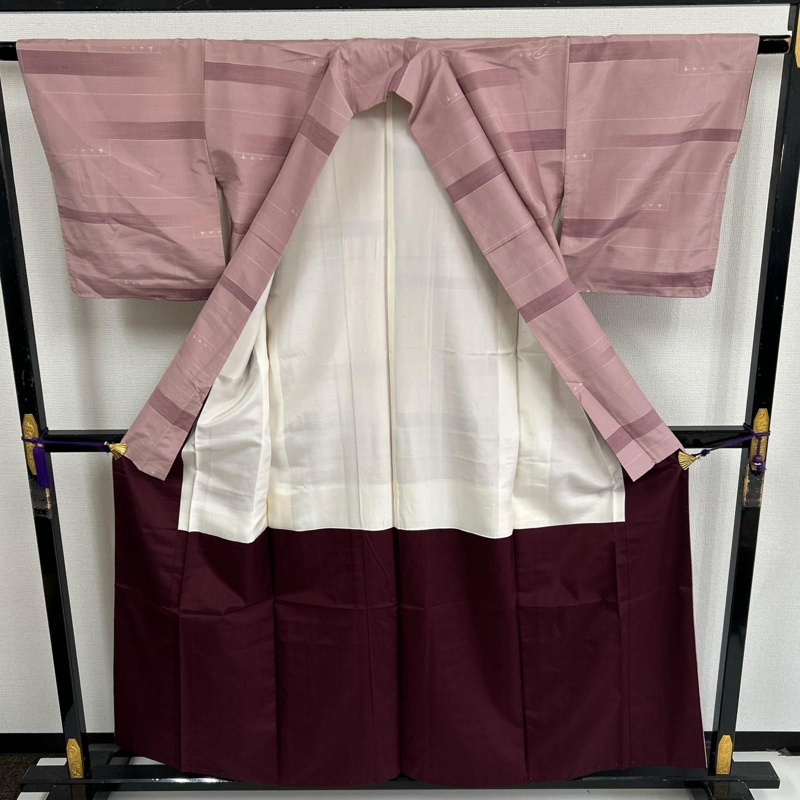 真綿紬 横断 上品な絣柄 正絹 着物 MK-4133 - メルカリ
