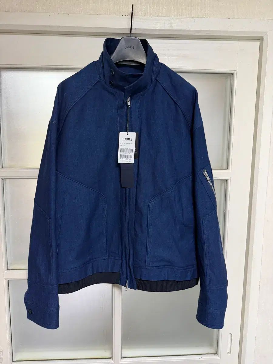 Juun.J 24FW ライトデニム ハイネック シャツ アウター - ブルー