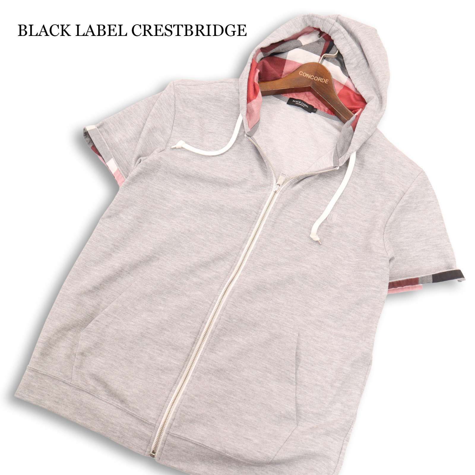美品 ブラックレーベルクレストブリッジ 半袖パーカー BLACK LABEL 