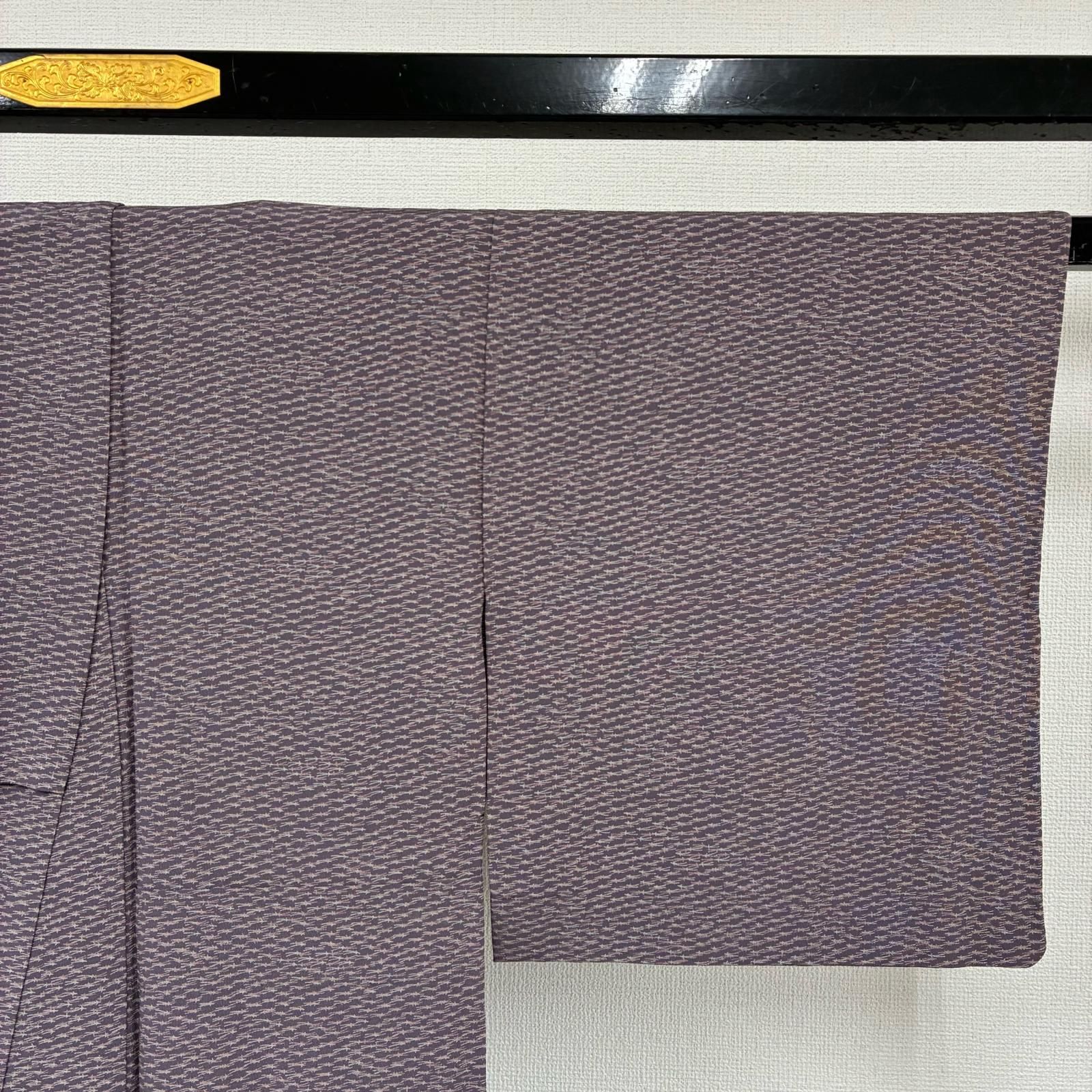 未使用品　単衣　両面染め　小紋　正絹 単衣 小紋 正絹 紋なし 細かな染め 着物 MK-4176 - メルカリ