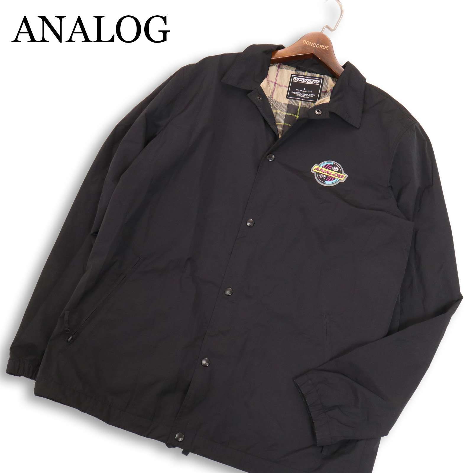 ANALOG アナログ 【SPARKWAVE JKT】スノー ウェア コーチ ジャケット Sz.L メンズ 黒 スキー スノボ