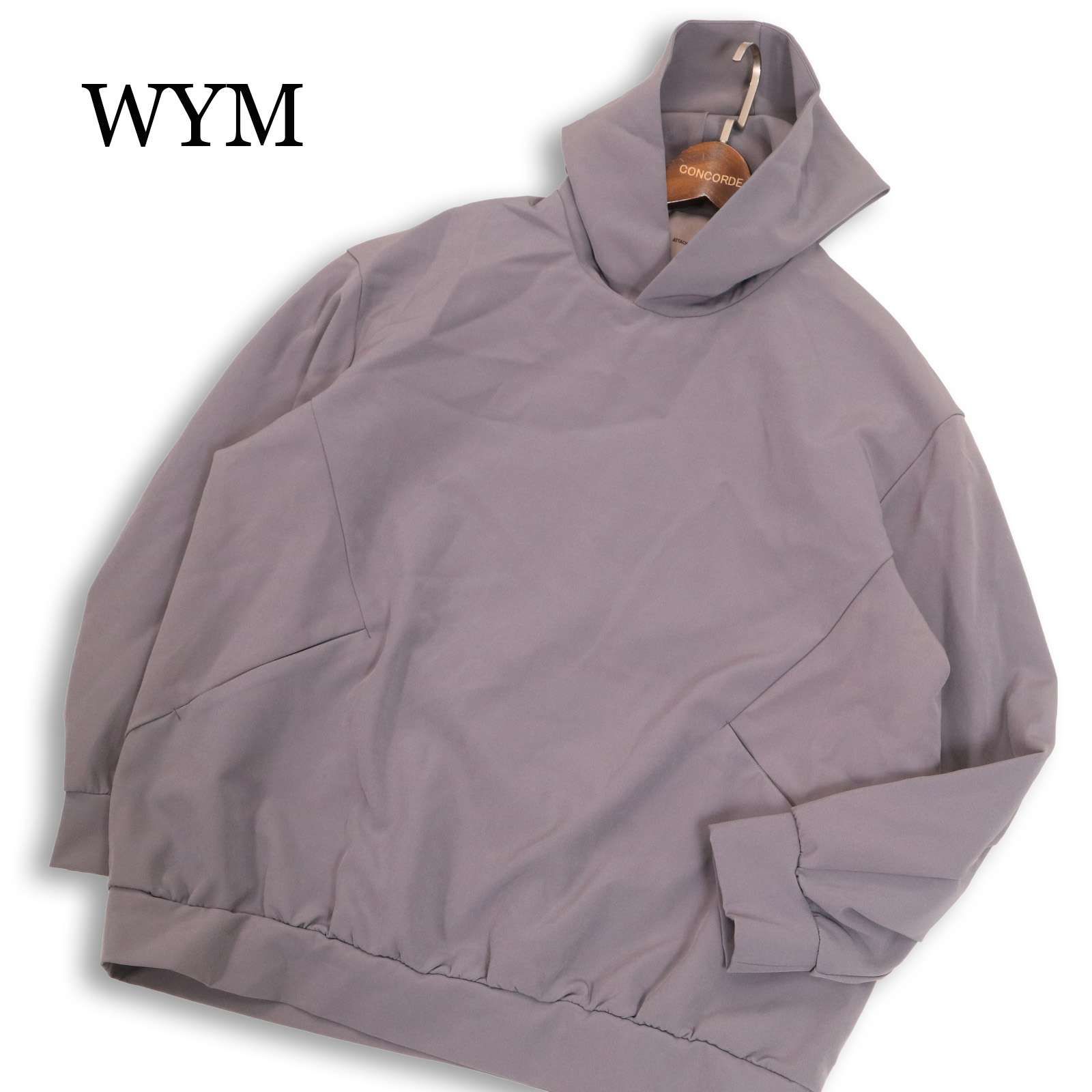 新品★ WYM × ATTACHMENT ウィム アタッチメント 【TRIANGLE CUTTING HUGE PARKA】 ビッグシルエット パーカー Sz.M メンズ 4,889円