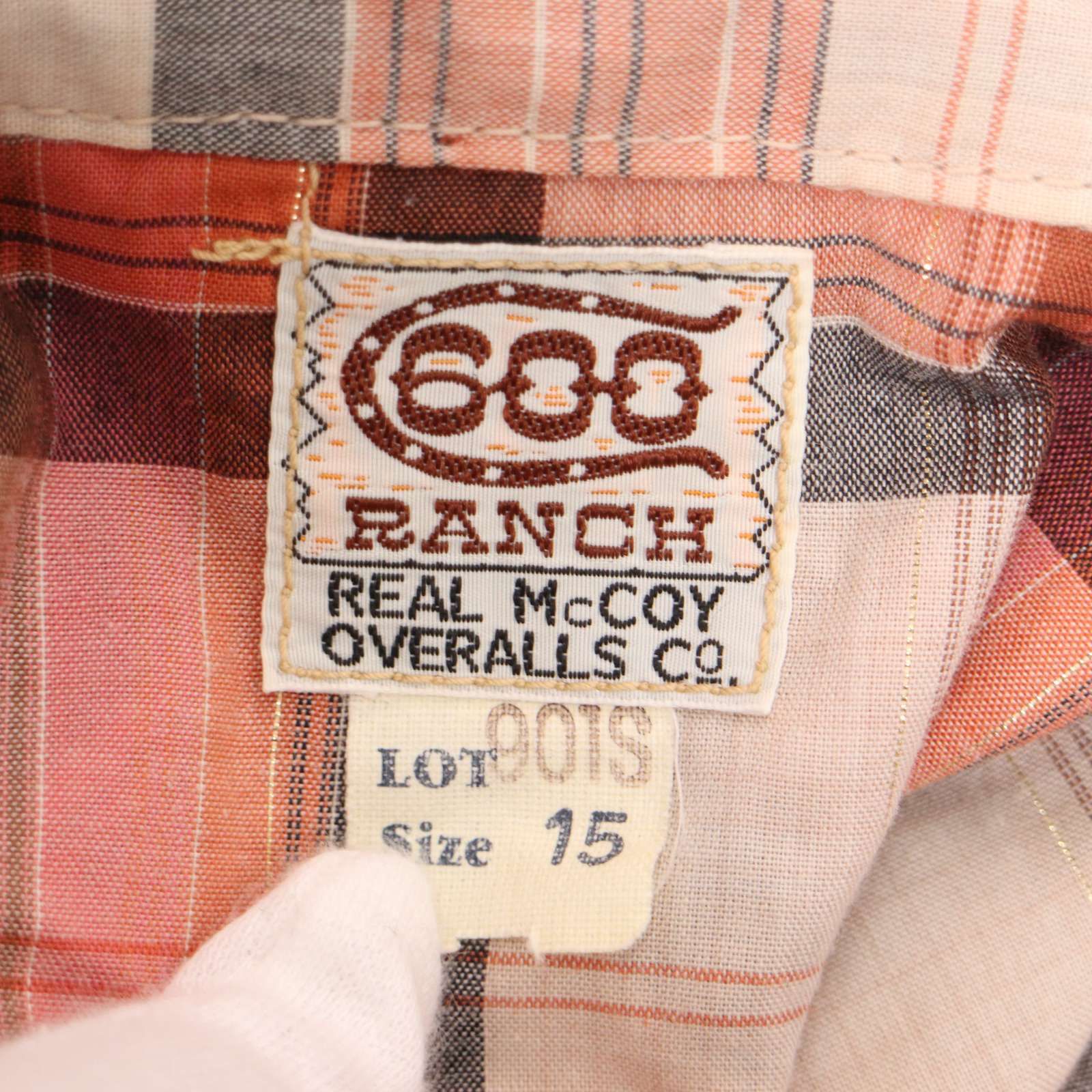 The REAL McCOY'S ザリアルマッコイズ 901S 春夏 600 RANCH☆ 半袖