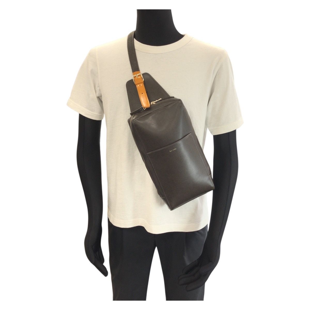 Paul Smith ポール スミス カラードチップレザー ブラウン オレンジ