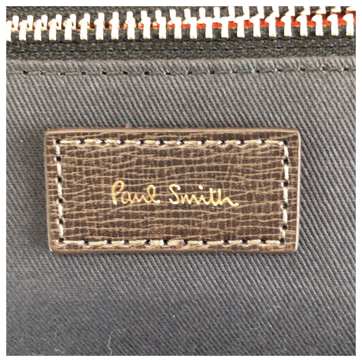 Paul Smith ポール スミス カラードチップレザー ブラウン オレンジ