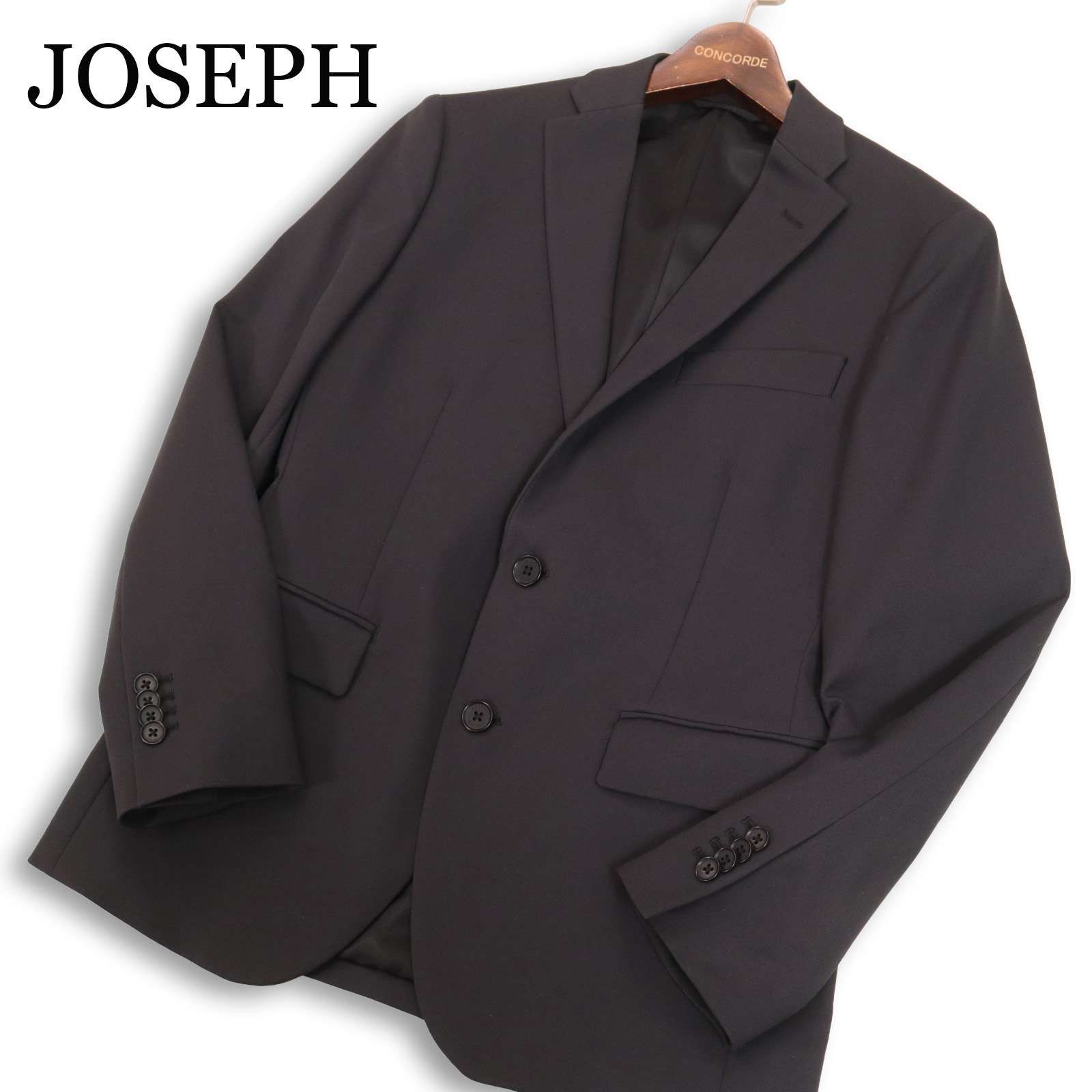 23AW★ JOSEPH HOMME ジョセフ オム 通年 ヒートダブルクロス テーラード ジャケット Sz.44　メンズ 黒 定価4.2万 23AW☆ JOSEPH HOMME ジョセフ オム 通年 ヒートダブルクロス