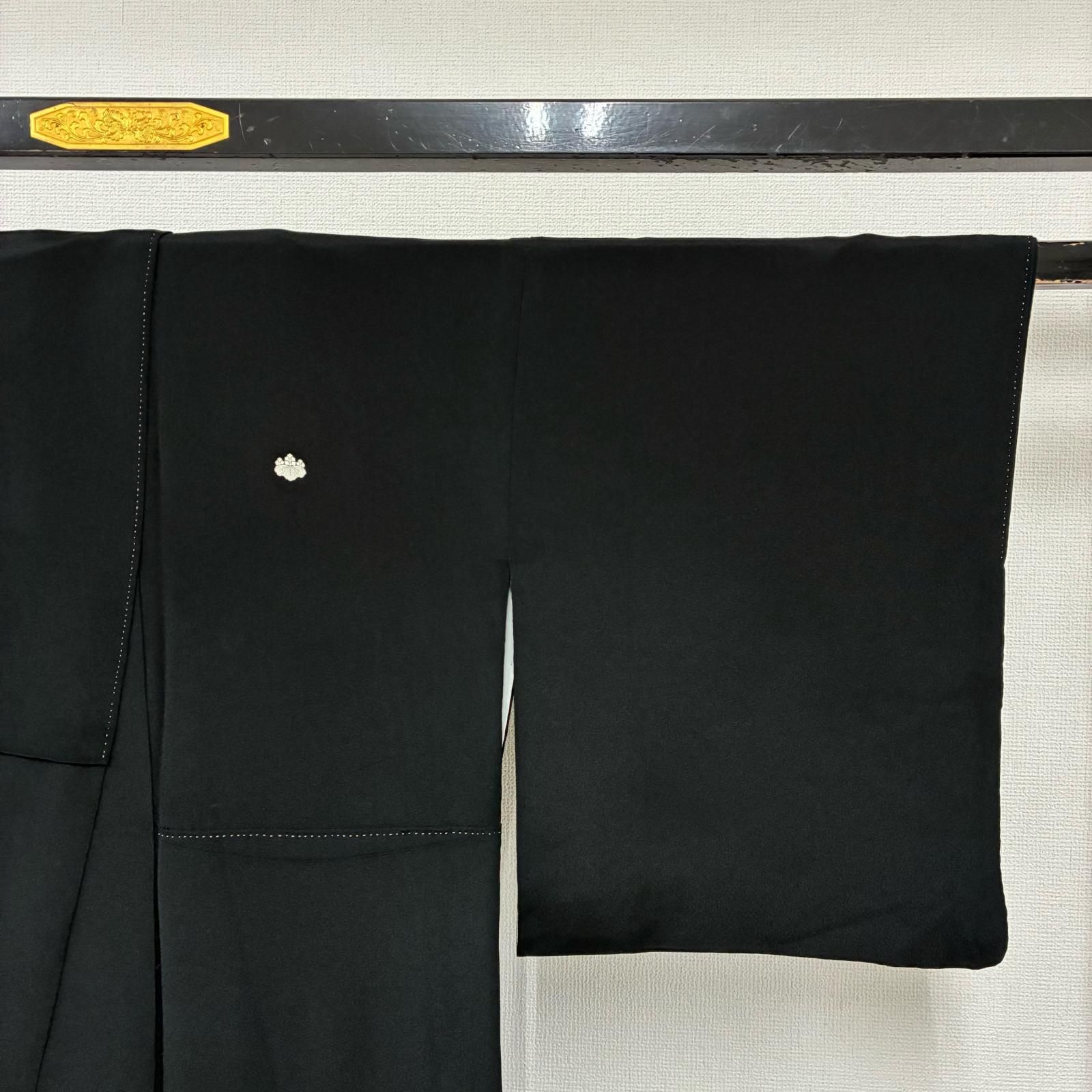 黒留袖 金駒刺繍 友禅 上品な染め 金彩 一つ紋 正絹 着物 MK-4461
