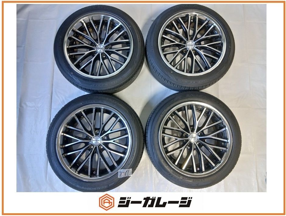 中古 社外 18インチ ウェッズ マーベリック 910M アルミホイール&サマータイヤ 1台分4本セット (ホイールサイズ) 8.5J-18 +22 / +32 5/114.3 (サマータイヤ) ダンロップ EC300+ 215/50R18 92V