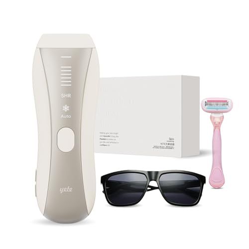 Yete(エイティー)脱毛器 IPL 冷感無痛ケア SHR連続照射 スキンセンサー搭載 自動/手動方式 6段階レベル 無限照射回数 VIO対応 全身対応可能 レディー脱毛器 家庭用 男女兼用 PSE安全認証済み 日本語取扱説明書付き ea619ee2