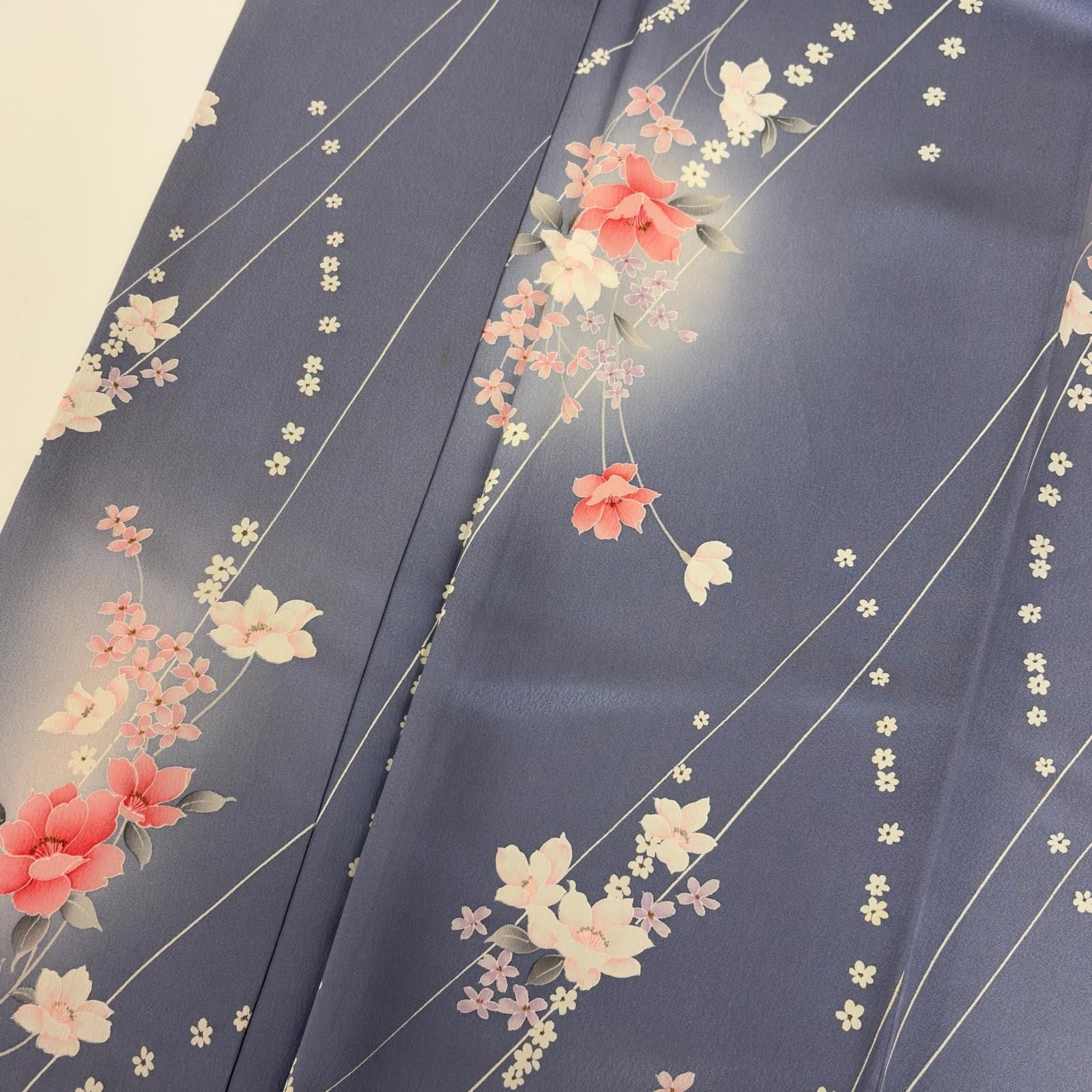 小紋 正絹 美しい染めの花 袷 着物 MK-7737 - メルカリ