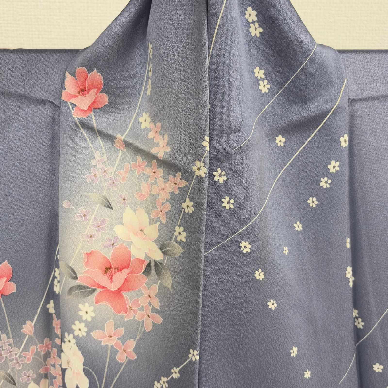 小紋 正絹 美しい染めの花 袷 着物 MK-7737 - メルカリ
