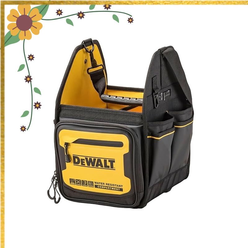デウォルト(DEWALT) トートバッグ 撥水 撥塵 耐久性 収納ケース ツールバッグ 収納BOX 工具箱 道具袋 鞄 DIY ストレージ DWST60105-1 0