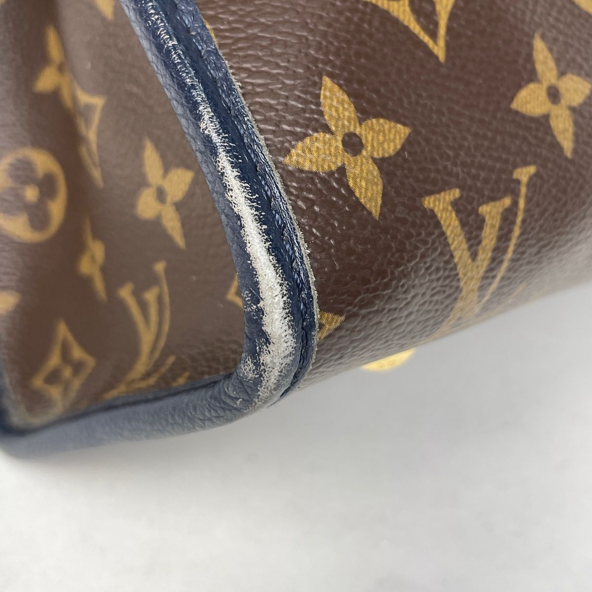 ルイヴィトン LOUIS VUITTON モノグラム ポパンクールPMネイビー