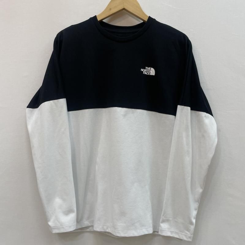 ザノースフェイス NT82384 バイカラー ロゴ 長袖 Tシャツ ロンT メンズ