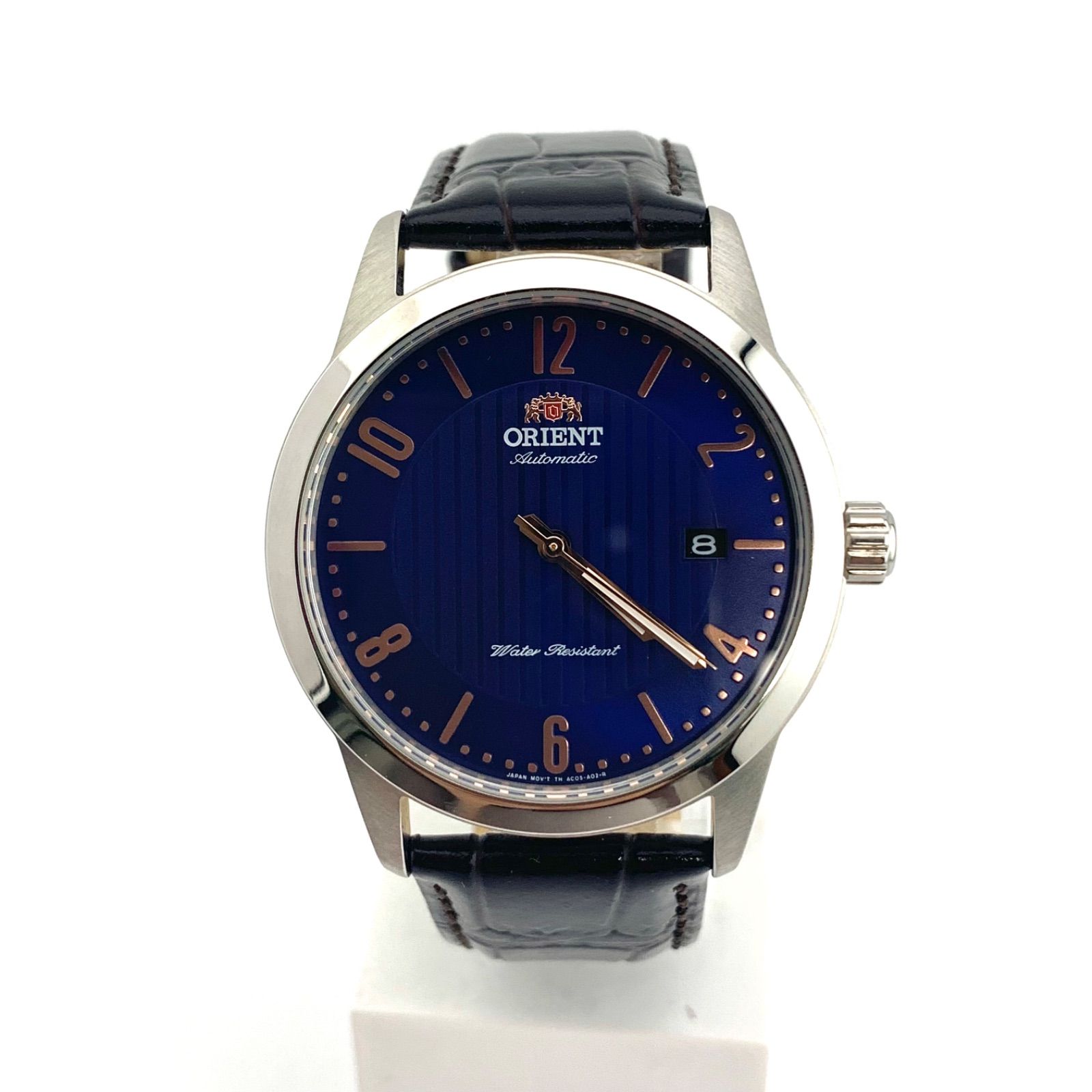 中古】ORIENT AC05-C0-A 自動巻き 腕時計 青文字盤 - メルカリ