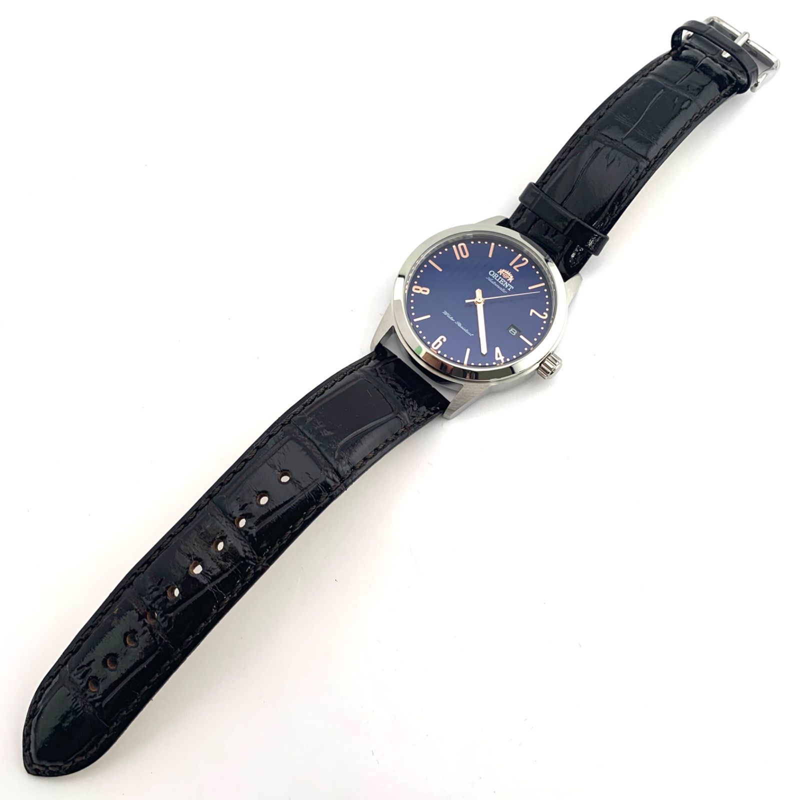 中古】ORIENT AC05-C0-A 自動巻き 腕時計 青文字盤 - メルカリ