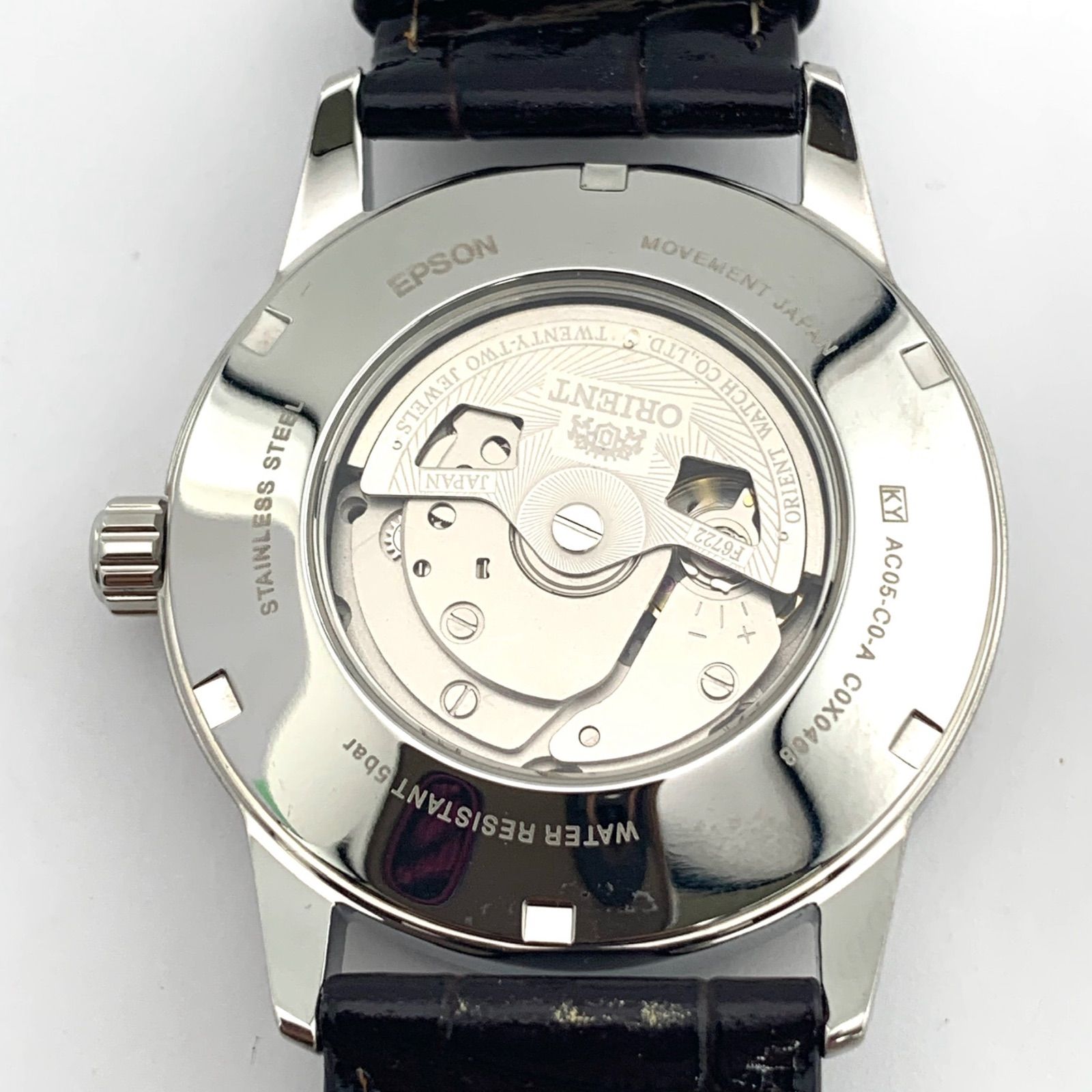 中古】ORIENT AC05-C0-A 自動巻き 腕時計 青文字盤 - メルカリ