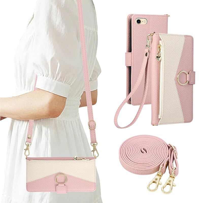 GUCCI iPhoneSEケース 7 8 手帳型 未使用に近い スマートフォン・携帯