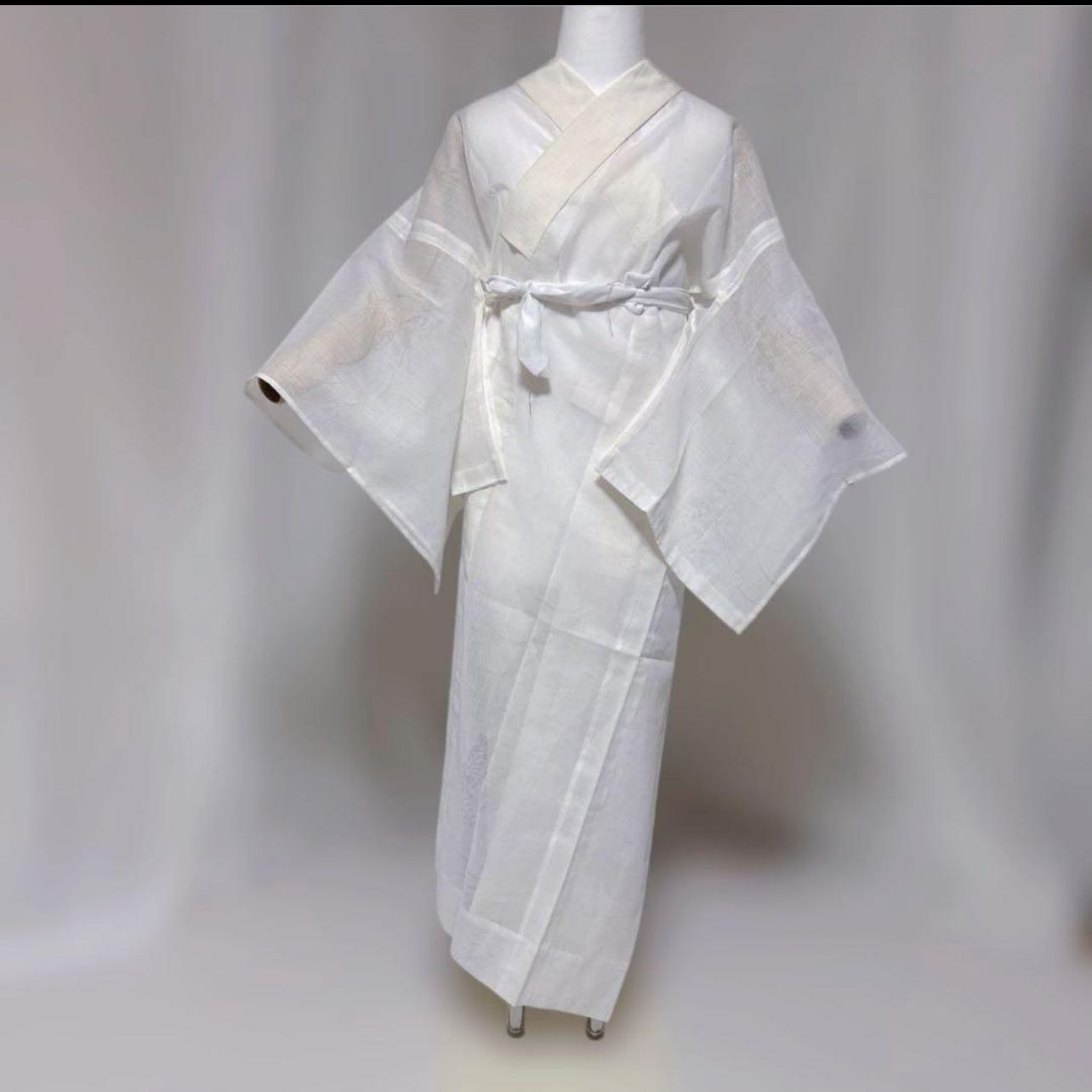 未着用 麻 夏用 長襦袢 本麻系 白 涼感 夏着物 裄65 美品 - メルカリ