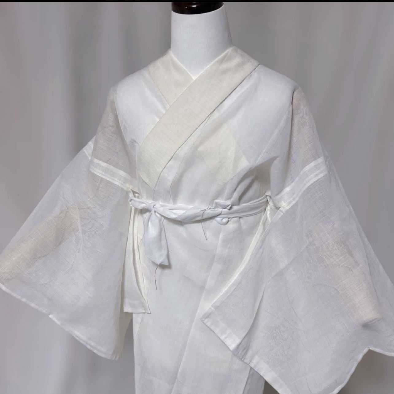 未着用 麻 夏用 長襦袢 本麻系 白 涼感 夏着物 裄65 美品 - メルカリ