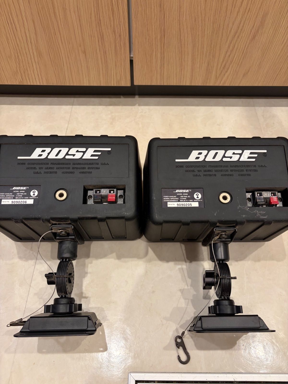 BOSE 101MMW スピーカー 2台 150W BOSE 101MM スピーカー 2台 天吊ブラケットセット - メルカリ