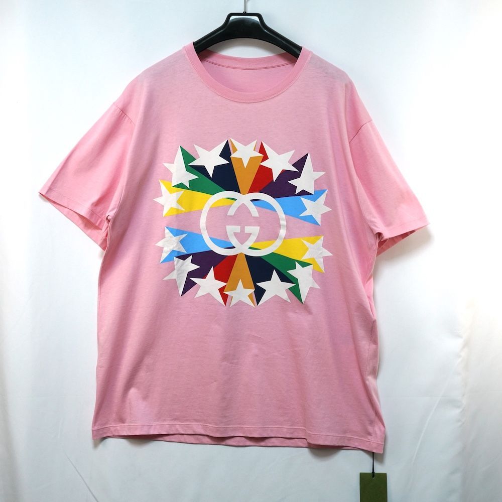 GUCCI グッチ スタープリント インターロッキングG コットン Tシャツ