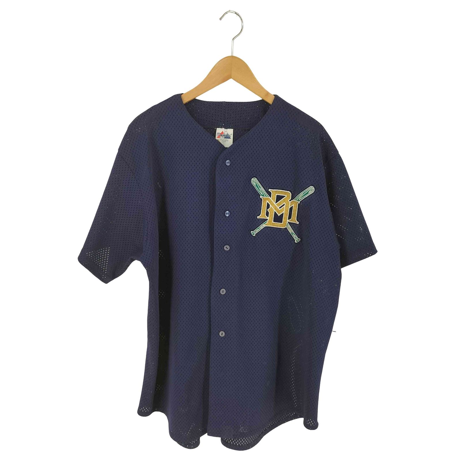 マジェスティック ベースボールシャツ MLB Majestic ブルワワーズ 