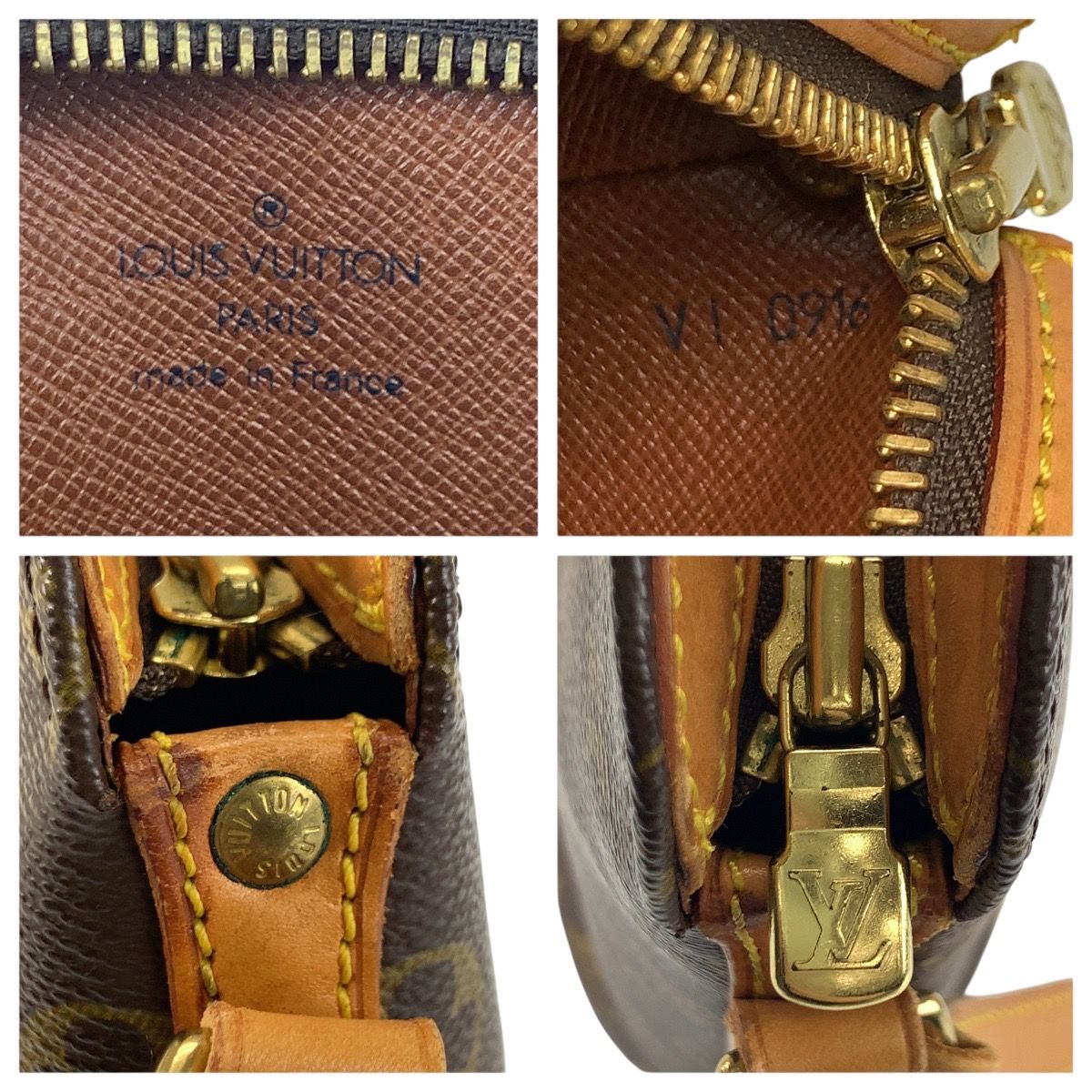 LOUIS VUITTON ルイヴィトン モノグラム ドルーオ ブラウン ゴールド
