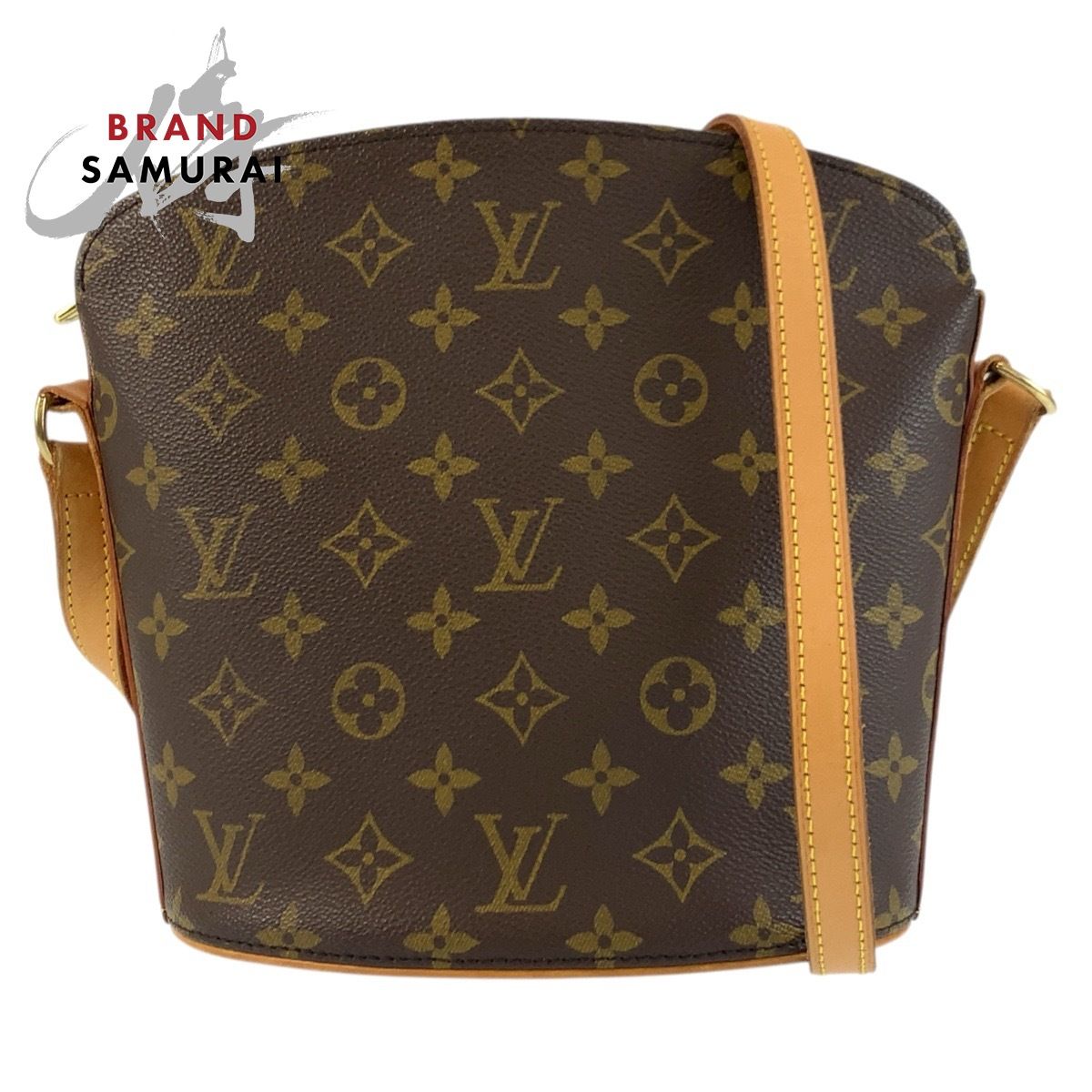 LOUIS VUITTON ルイヴィトン モノグラム ドルーオ ブラウン ゴールド