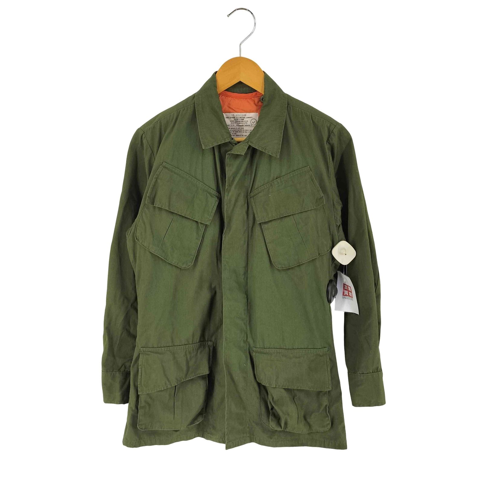 ユーエスアーミー U.S. ARMY 70S Rocky Mountain Featherbed製ライナー付き 4th ジャングルファティーグジャケット メンズ import：XS