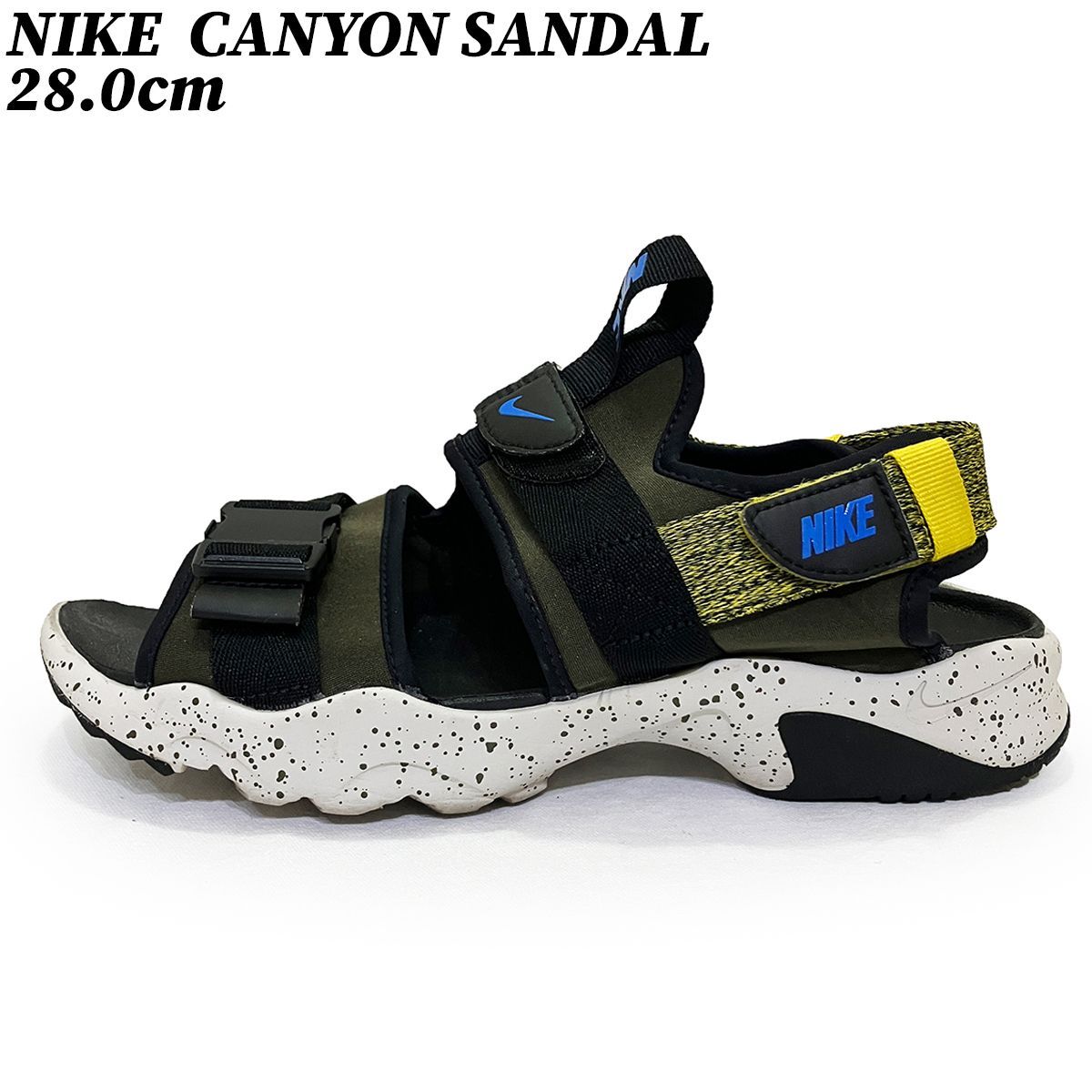 【クーポン】サンダル シューズ ナイキ キャニオン サンダル オリーブグリーン イエロー 28.0cm NIKE CANYON SANDAL CI8797-301 正規品 中古 古着 ブランド 匿名配送
