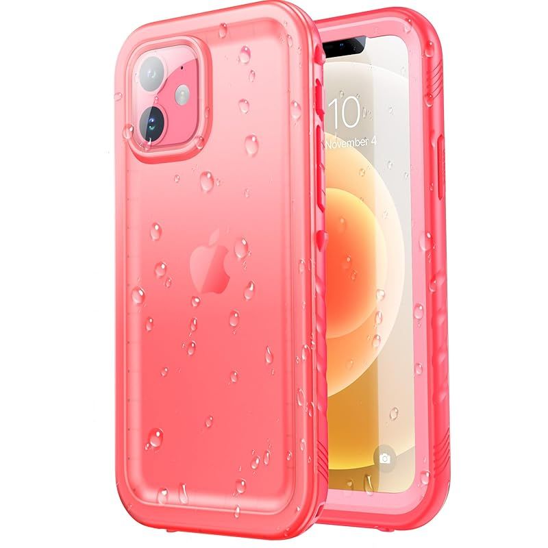 【新品】 SPORTLINK iPhone 12 用 防水ケース iPhone 12 Pro 用 防水ケース iPhone 12 用 ケース iPhone 12 Pro 用 ケースIP68防水規格取得 防雪 防塵 耐衝撃 360°全面保護 フェイスID 認証