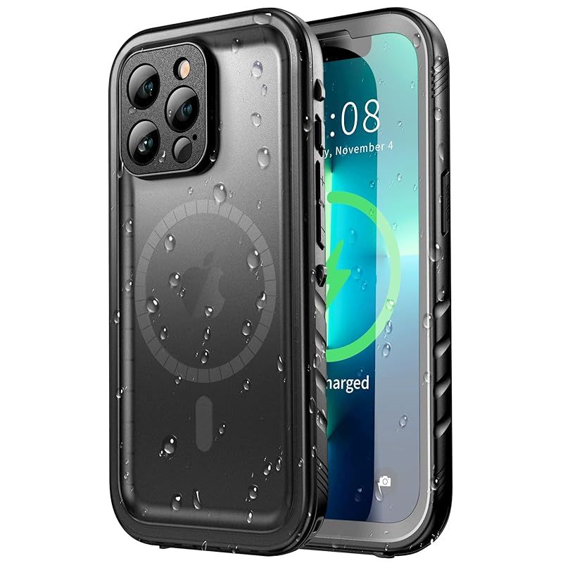 【新品】 SPORTLINK iPhone 13 Pro 用 防水ケース - iPhone 13 Pro MagSafe 用 ケース完全防水 IP68防水等級 マグネット搭載 MagSafe対応 防雪 防塵 耐衝撃 360°全面保護 QI充電 フェイスID 認 5,122円
