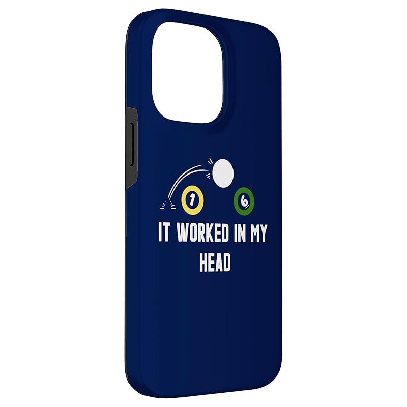 【新品】 It Worked In My Head 面白いプールビリヤード スマホケース iPhone 14 Pro Max 用