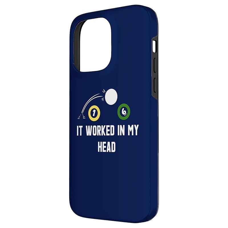 【新品】 It Worked In My Head 面白いプールビリヤード スマホケース iPhone 14 Pro Max 用