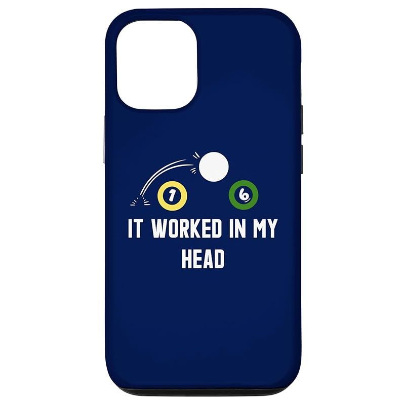 【新品】 It Worked In My Head 面白いプールビリヤード スマホケース iPhone 12/12 Pro 用