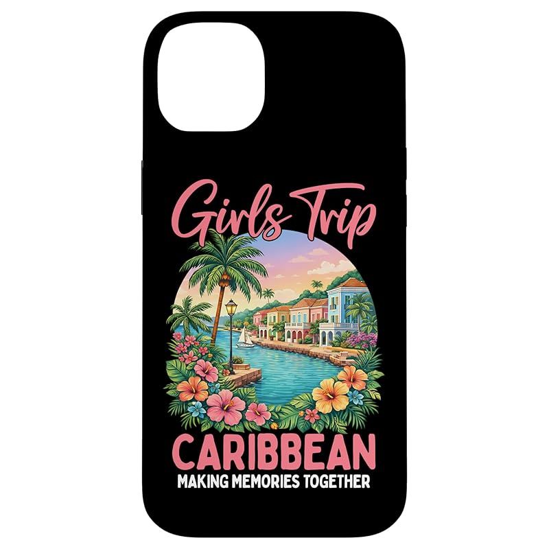 【新品】 ガールズトリップ カリブ海 トロピカルバケーション スマホケース iPhone 14 Plus 用
