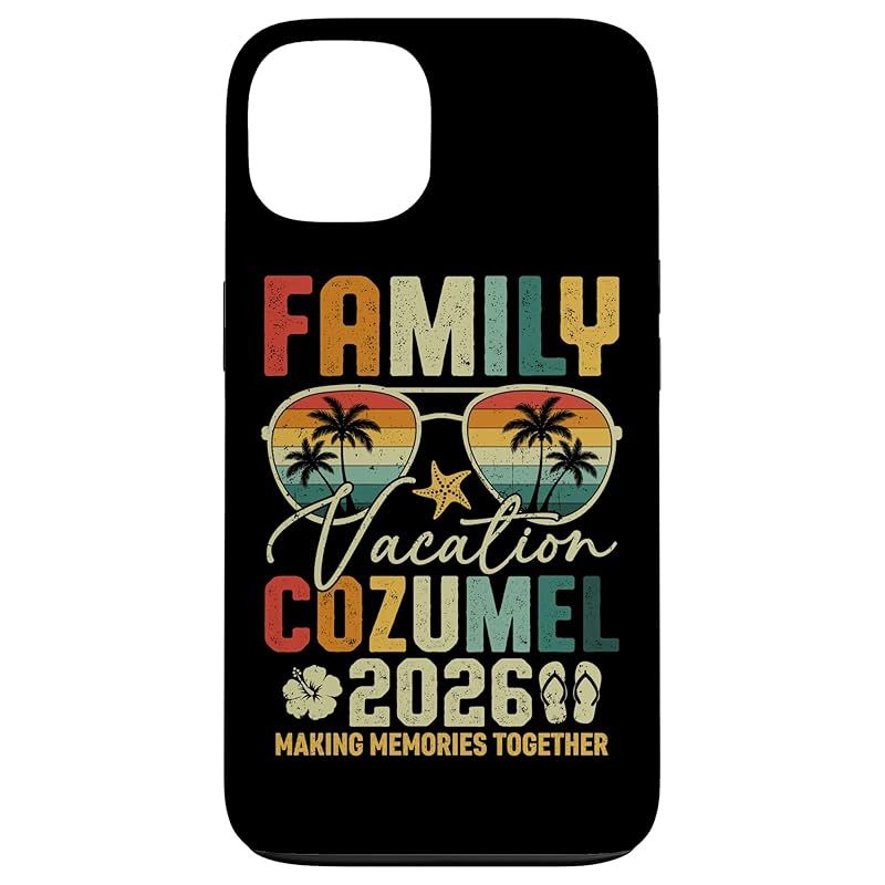 【新品】 家族旅行コスメル 2026 メキシコ旅行思い出 スマホケース iPhone 13 用