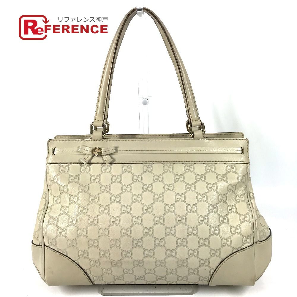 からしさま専用 GUCCI グッチ ハンドバッグ GG ロゴ グッチシマ 257063 シマレザー