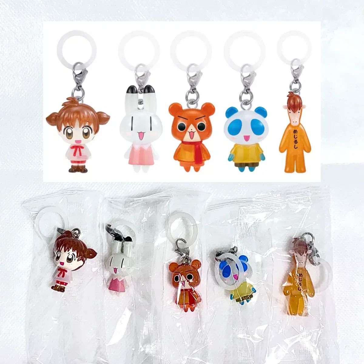 ドキドキ秘密友達)フィギュア)キーホルダー)めじるし ガチャ アミ イヨ イッサ カンダ カンタ