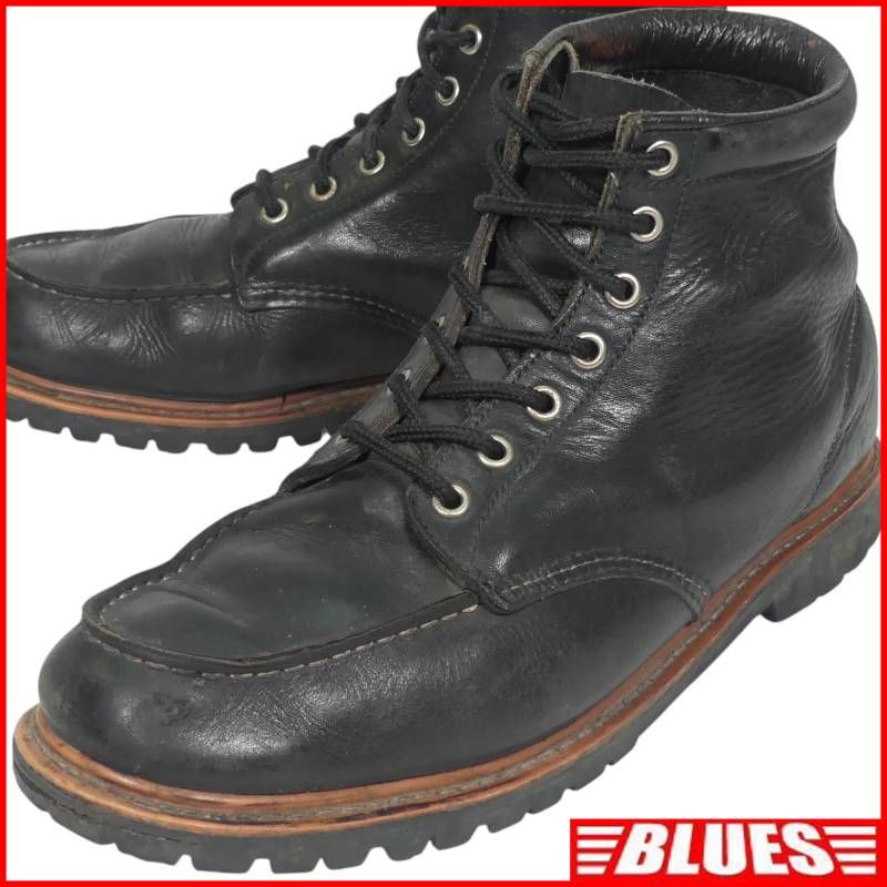 CEDAR CREST セダークレスト ブーツ 30 黒 ワークブーツ モックトゥ 本革 メンズ ワークブーツサイズ30cm一覧←SEULB屋着古← X8273