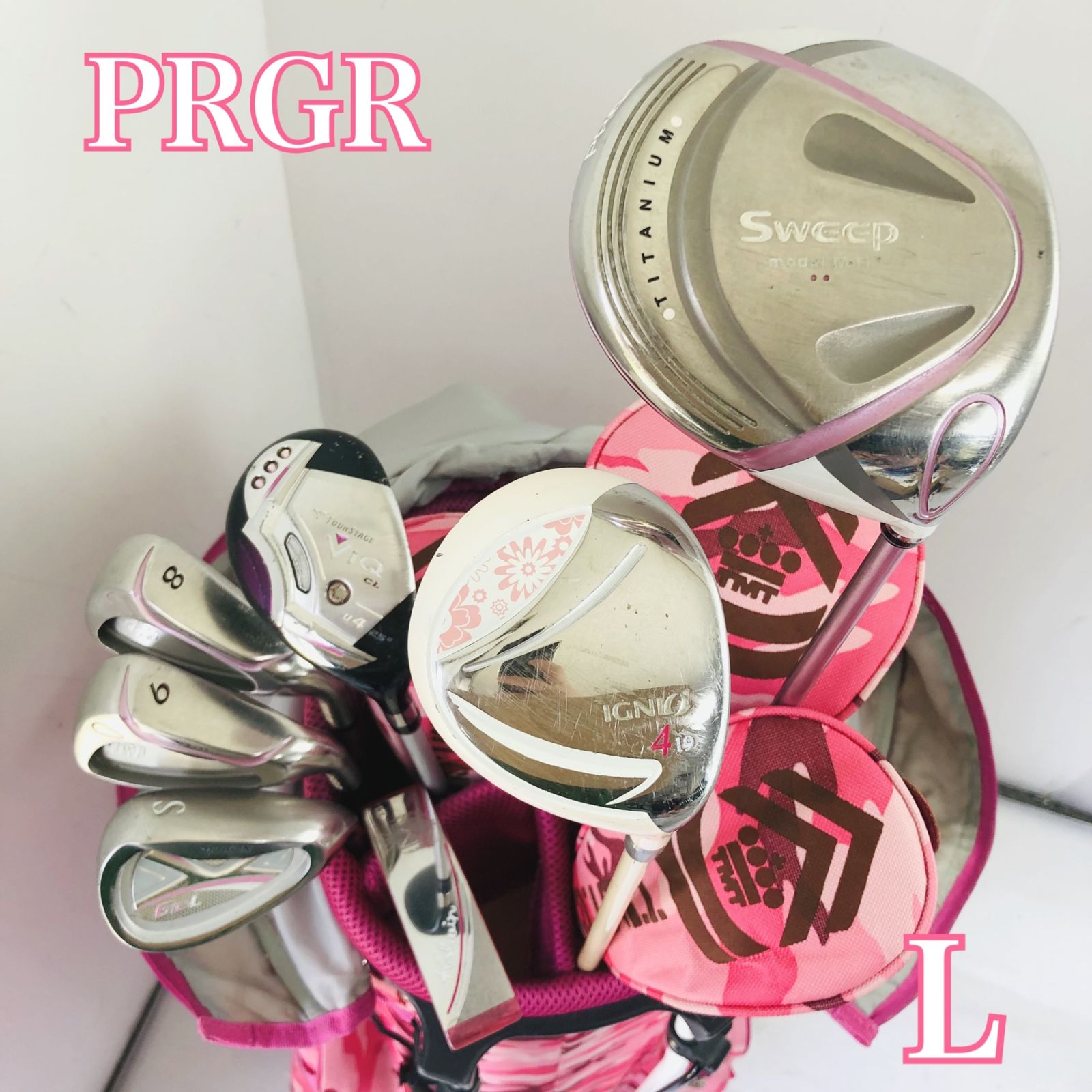 レディース PRGR プロギア イグニオ ゴルフクラブセット ゴルフセット クラブセット 初心者 入門 右利き パター付 安価 83Y-124