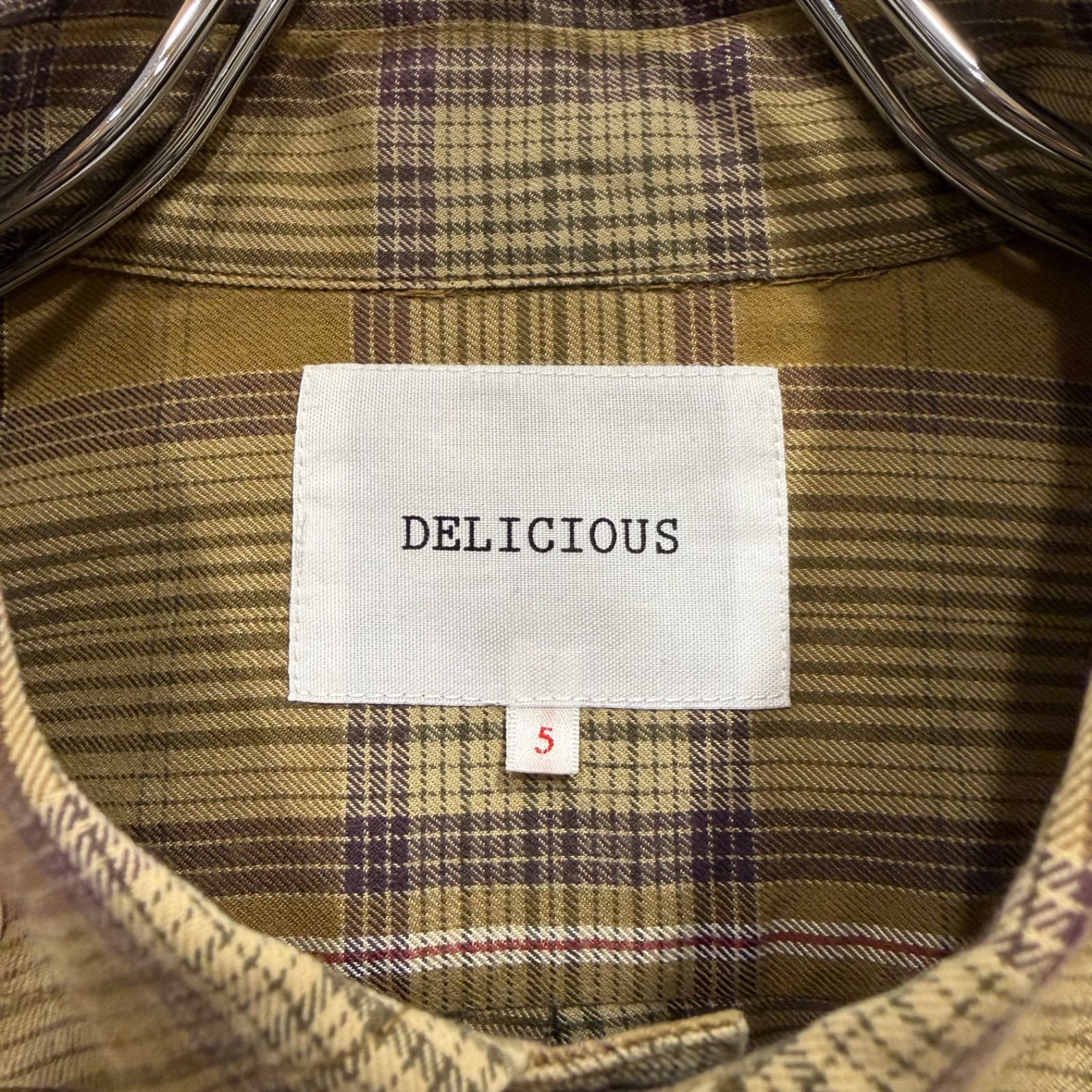 DELICIOUS デリシャス Pujol プジョル ネルチェックBDシャツ ボタン