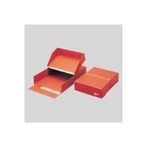 （まとめ） ボックス〈図面函〉 T-280-00 茶 1個入 〔×2セット〕