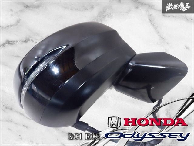 ホンダ純正 RC1 RC2 オデッセイ ドアミラー サイドミラー 右 右側 運転席 ブラック系 7ピン 棚2J2