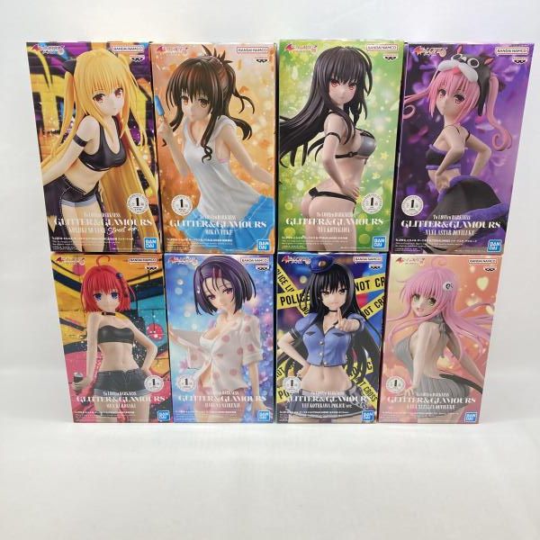 To LOVEる ダークネス GLITTER&GLAMOURS 8体セット 中古】バンプレスト GLITTER＆GLAMOURS 8種セット 未開封品 To LOVEる