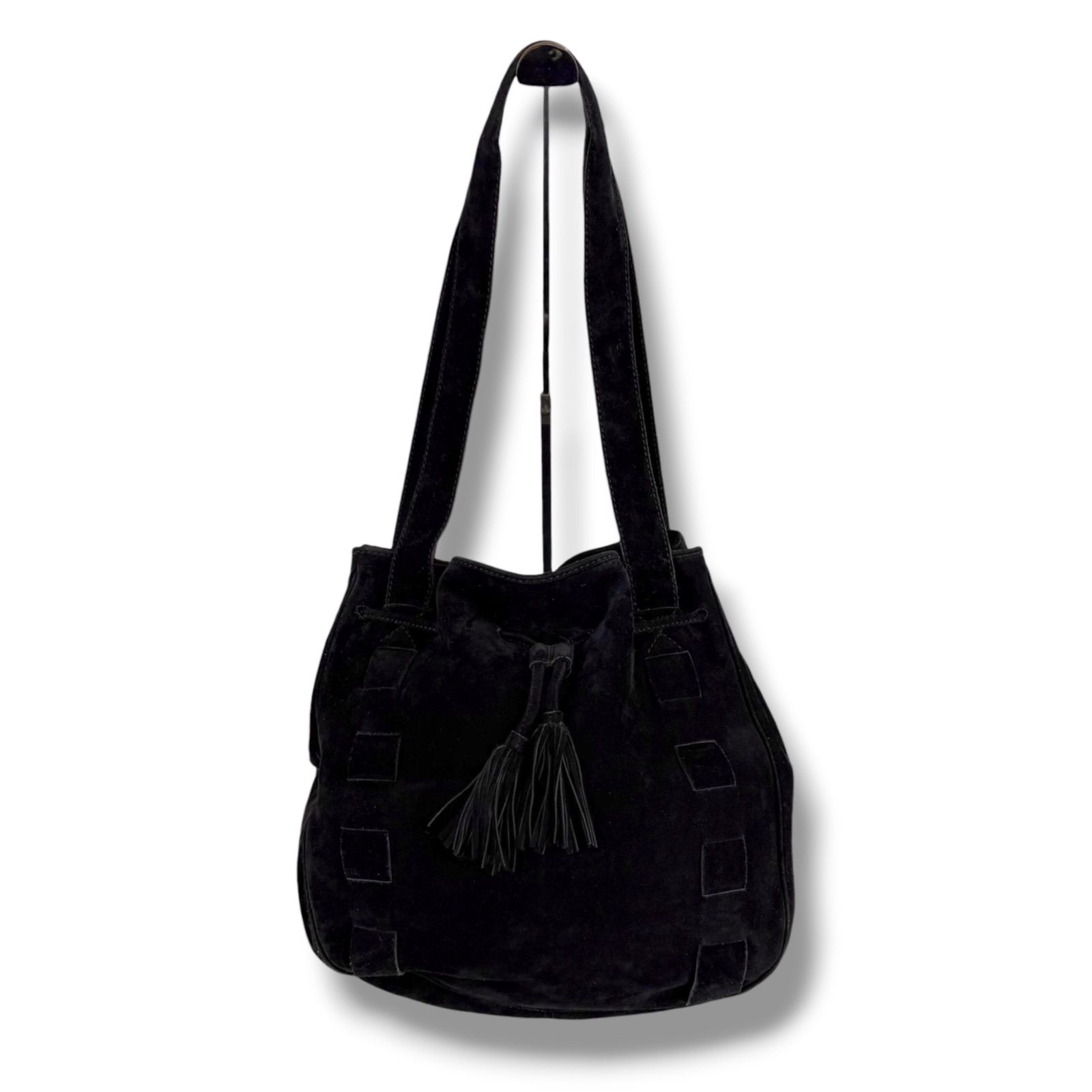 ボッテガヴェネタ BOTTEGA VENETA タッセル 巾着型 ショルダーバッグ 
